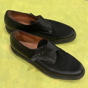 Like New | Woman By Common Projects | Black Leather Creeper Brogue Flats